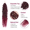 thumbnail image 3 of MORICA Passion Twist Hair 8 Packs 14 Inch Passion Twist Crochet Hair For Women, Crochet Pretwisted Curly Hair Passion Twists Synthetic Braiding Hair Extensions (14 Inch 8 Packs, TBUG), 3 of 5