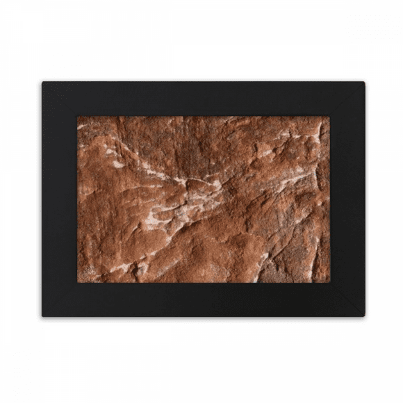 Brown Rock Rough Surface Pattern Desktop Photo Frame Ornaments Picture Art Painting