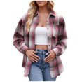 thumbnail image 1 of Veste Chemise à Carreaux Décontractée Mode Automne pour Femmes, 1 of 6
