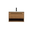 thumbnail image 3 of Elegant Decor Roman 30" Aluminum MDF Single Bathroom Vanity in Walnut Brown, 3 of 8