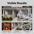 thumbnail image 6 of Halloween Web Decorations with 50 Small Spiders, Stretchy-Cobwebs for Party Decor, Indoor Outdoor Props for Festivals, 1Pack Spider Web #D, 6 of 7