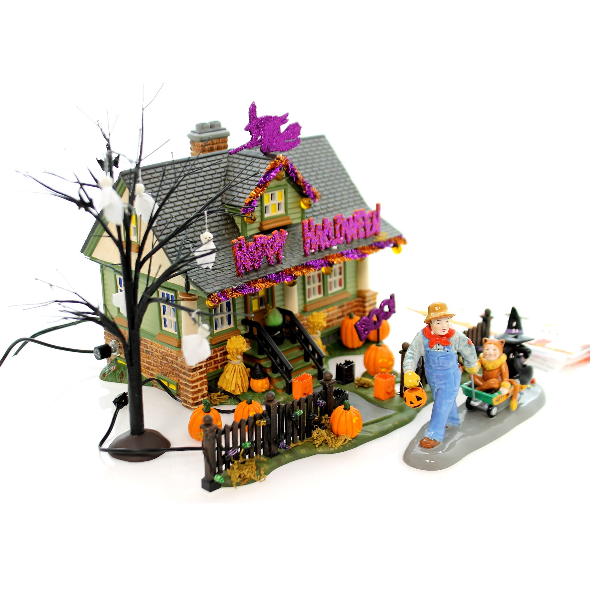 Dept 56 Snow Village Halloween 1031 Trick or Treat Drive Lights