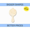 thumbnail image 2 of Bigger Better | Unfinished Wood Baby Rattle Silhouette |  DIY Craft Cutout 18" / 1/2", 2 of 3