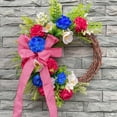 thumbnail image 7 of FastXmas 4th of July Patriotic Wreath for Memorial Day Door Red White Blue Wreath American Flag Truck Front Door Decor Independence Day for Front Door Porch 250th Anniversary Decor,17.7 Inch, 7 of 7