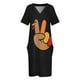 thumbnail image 4 of Suéter feo con diseño de pavo y mano de la paz para el Día de Acción de Gracias, vestido holgado con bolsillos, ropa para mujer, vestido de noche para mujer 2025, 4 of 7
