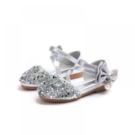 

Summer Girl Sequin Bow Sandals Sweet Princess Shoes