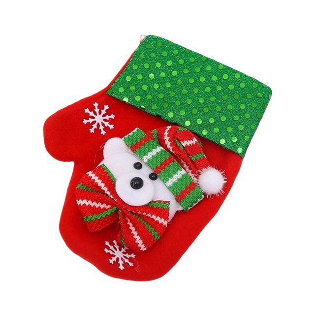 Yuarrent Bolsa de regalo, soporte para cubiertos de decoración navideña, accesorios exquisitos para festivales, vajilla ligera, soportes para regalos, Kits de decoración para fiestas Llevar Yuarrent HA070791-04