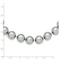 thumbnail image 3 of Sterling Silver Majestik 12-13mm Grey Shell Bead Necklace, 3 of 3