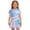 Blue(Tie Dye), variant on Girls Dresses Polo Dress Size 10-12 Short Sleeve School Uniform Casual Rainbow Pleated Flare Skater Polo Dresses Summer Button Collared Pique Polo Dress Orange 5-6 Years