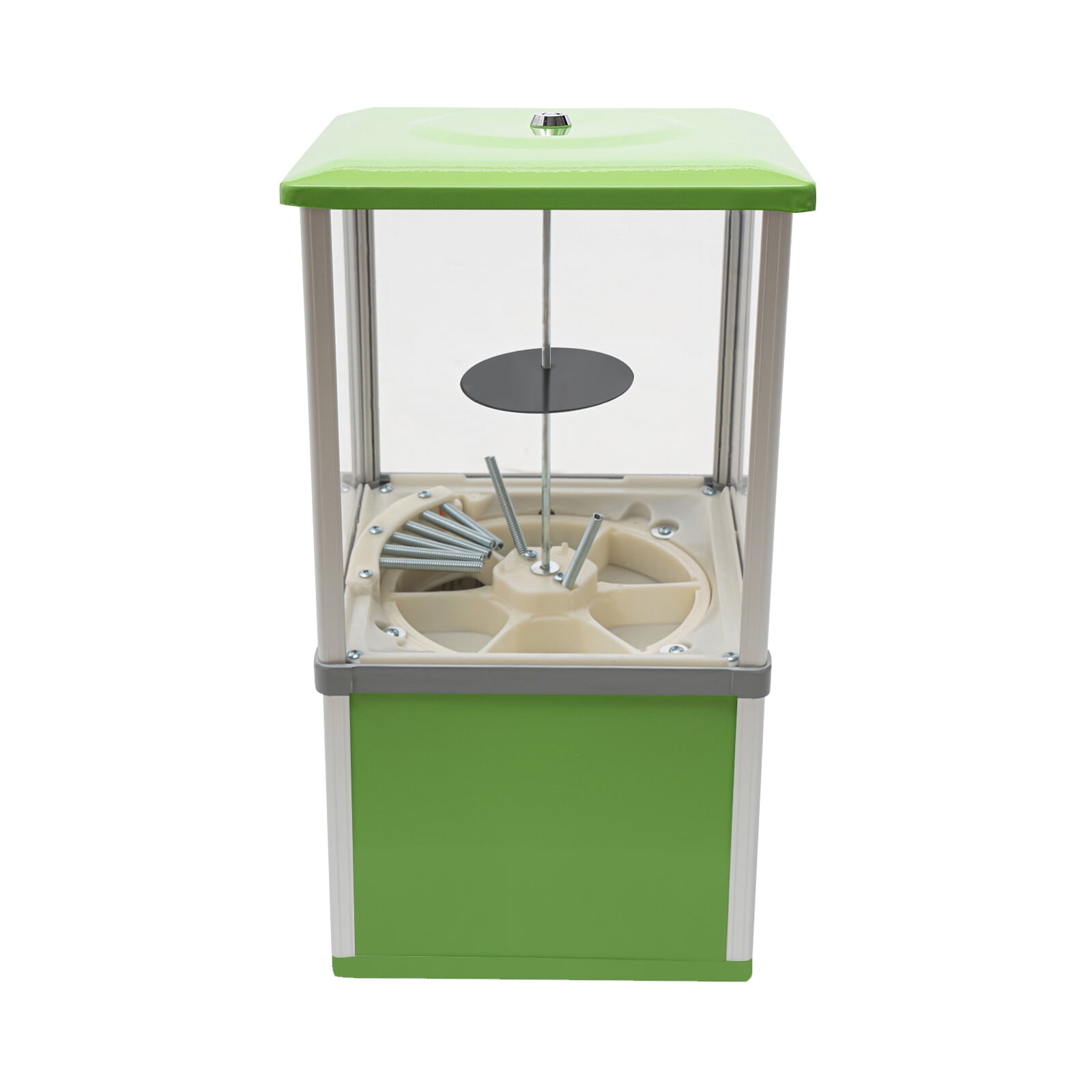 PEAKORA25-cent Gumball Machine 20" H Vending Coin Bank Vintage Gumballs Dispenser Green