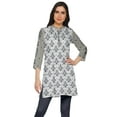 thumbnail image 1 of Moomaya Kurta Mini en Poly-Crêpe Tunique d'Été Kurtis Courts Imprimés pour Femmes, 1 of 5