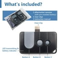 thumbnail image 2 of 2 Replacement for Sears Craftsman LiftMaster Chamberlain (139.53753) 371LM (139.53681) 971LM (139.53879) 81LM 891LM 893MAX Garage Door Opener Remote ( L-Visor-2), 2 of 6