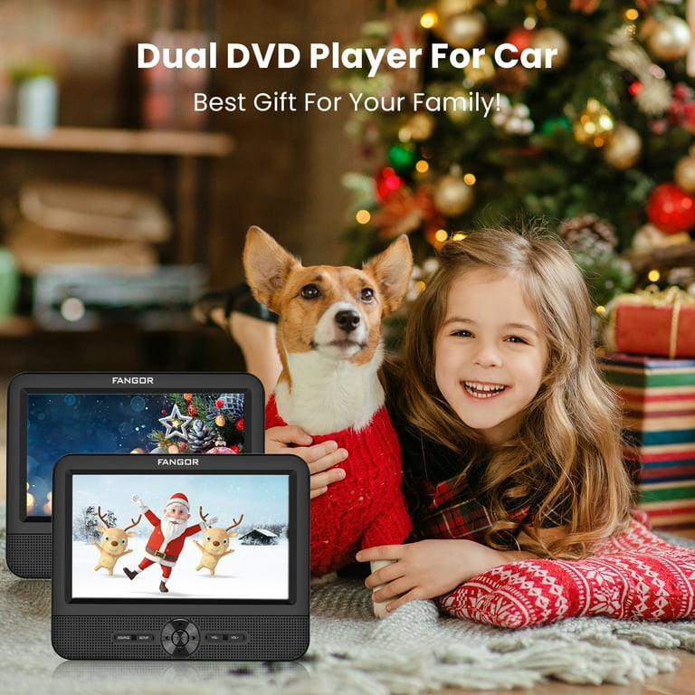 Amazon.com: FANGOR 7.5 Inch Dual Portable DVD Player for Car