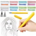 thumbnail image 3 of Drawing Pencil Kit, Tyeign Ink Free Perteenent Uprights Pencil Technology Unlimited 2-In-1 Perpetual Inkless Pencil & Rollerball Ink Pen 3Ml Pencils Bulk Pencil Pencil Sharpener White, 3 of 6