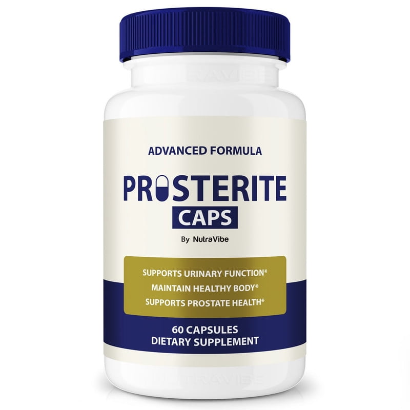 Prosterite Caps - Official Prosterite Pills For Prostate Heath, All Natural Formula To Support Control, Energy & Overall Well-Being, Review (60 Capsules)