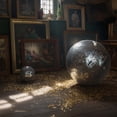 thumbnail image 5 of Yescom 20" Large Disco Ball Mirror Big Hanging Glass Decor for 70s 80s Party Events Wedding DJ Dance Club Stage Lighting Silver, 5 of 9