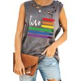 thumbnail image 3 of POGLIP Women's Black NOPE not today Letters Print Tank Top, 3 of 6