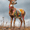 Colorful Floral Deer, variant on Sailboat Canvas Print, Decor for Living Room, Bedroom, Dining Room, Hotel, Office, Restaurant, Entryway