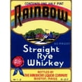 thumbnail image 2 of Rainbow Straight Rye Whiskey Poster Print by  Vintage Booze Labels, 2 of 2