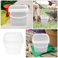 thumbnail image 3 of MOVTOTOP Seau à Crème Glacée en Plastique avec Couvercle et Poignée Récipient d'Eau Réutilisable Seau Alimentaire Portable Petite Taille 1 Ensemble, 3 of 6