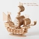 thumbnail image 3 of 1pc 3D DIY Wooden Puzzle Model, Handmade Mechanical Toy, Building Game Assemble Ship Model, 3D Model Ornament Children Adult Teenager Gift, 3 of 5