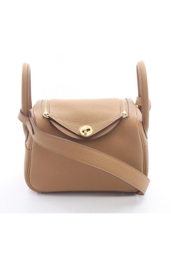 Pre-Owned Hermes Lindy Mini Biscuit Shoulder Bag/Handbag, Leather (Taurillon Clemence),...