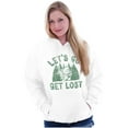 thumbnail image 4 of Smurfs Nature Camping Hiking Get Lost Unisex Plus Size Hoodie Brisco Brands 4X, 4 of 5