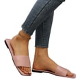thumbnail image 3 of Norvail Womens Flat Slide Sandals, lightweight flip flops for women wide foot sandals for women dressy, non-slip cushioned footbed summer beach pool shower shoes for travel everyday wear, 3 of 5