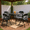 Black/5PK, variant on Homy Casa 5-Piece Patio Furniture Set with Folding Table and 2 Chairs, Outdoor Patio Set, Black