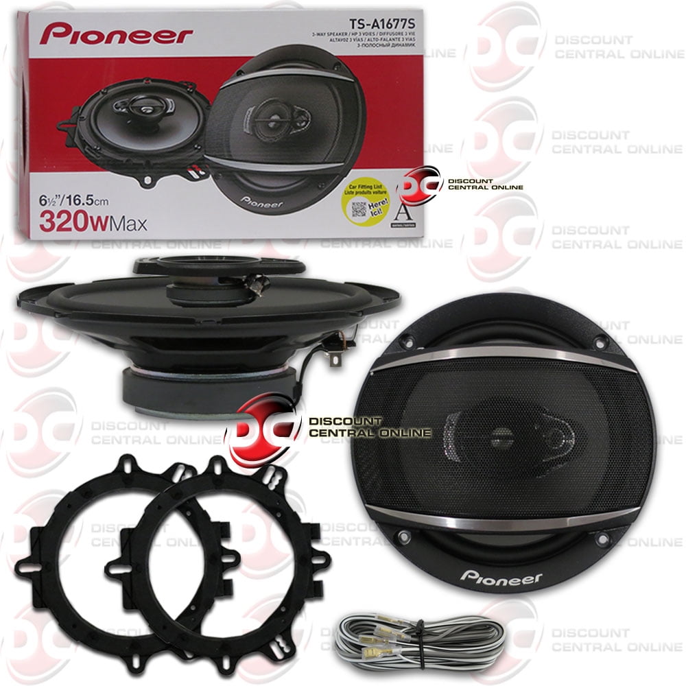 PIONEER 600W TOTAL 3-WAY 6.5 INCH 16.5cm CAR DOOR/SHELF COAXIAL SPEAKERS PAIR 
