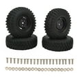 thumbnail image 2 of 1.9 Inch RC Tires, RC Car Tyre 4Pcs Wear Resistant Stable Rubber Excellent Grip  For RC Off Road Vehicles For RC Crawler Black,Red,White, 2 of 8