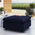 thumbnail image 1 of Modway Commix Sunbrella® Ottomane de Mobilier de Patio Extérieur, Bleu Marine, 1 of 6