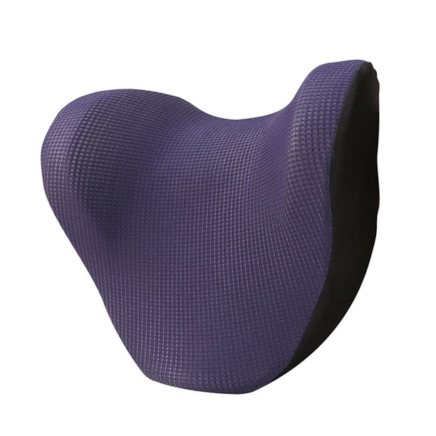 Almohada para el cuello del coche Hebillas ajustables Fibra cómoda Memoria ergonómica Algodón Azul kusrkot Almohada para el cuello del coche