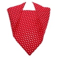 thumbnail image 1 of Collar triangular de moda para mascotas, con babero de doble cara y puntos redondos (rojo), 1 of 7