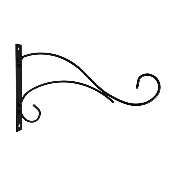 Birdeem Plant Hanger Hanging Heavy Duty Hand Forged Black Wrought Iron Vintage Style Lace Metal Decorative Plant Hook Wall Outdoor Indoor