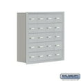 thumbnail image 1 of Salsbury Industries 19058-20ARK Cell Phone Storage Locker - 5 Door High Unit (8 Inch Deep Compartments) - 20 A Doors - Aluminum - Recessed Mounted - Master Keyed Locks, 1 of 4