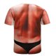 thumbnail image 4 of Camiseta de manga corta con cuello redondo y estampado de hombre musculoso en 3D Pompotops  oipoqjl2713, 4 of 9
