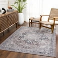 thumbnail image 2 of Hauteloom Abner Hallway, Kitchen Machine Washable Runner Rug - Traditional - Dark Red, Beige, Medium Gray - 2'7" x 10', 2 of 11