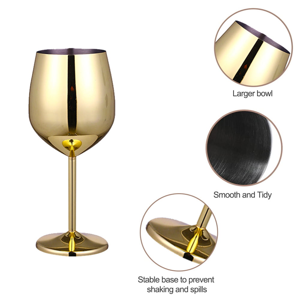 Stainless Steel Wine Glass - Cute, Unbreakable Wine Glasses for