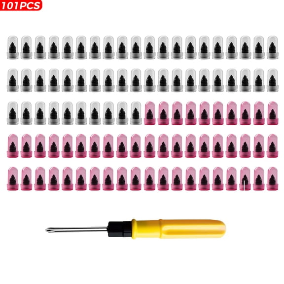 101Pcs Tire Repair Rubber Screw Kit, Dual Size (Small & Large) Rubber Nail Plugs for Car, Motorcycle, Truck, Tractor – Fast Self-Service Tool for Vacuum Tire Puncture Repair, Includes Screwdriver