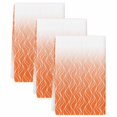 thumbnail image 2 of Modern Orange Kitchen Towels Set of 3, Abstract Ombre Geometric Morocco Absorbent Dish Towels for Kitchen, Microfiber Hand Towel, Quick Drying Tea Towel for Cleaning Decorative Dishcloths, 2 of 7