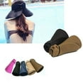 thumbnail image 2 of dianhelloya Sun Hat Foldable Wide Brim Breathable Elegant Girls Summer Bucket Sun Hat for Outdoors, 2 of 8