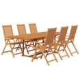 thumbnail image 3 of vidaXL 7 Piece Patio Dining Set Solid Wood Acacia, 3 of 9