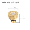 thumbnail image 2 of Uxcell 10/24 UNC 0.6mm Orifice Dia Brass Misting Nozzle for Outdoor 10 Pack, 2 of 5