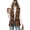 Autumn Dachshund Leaves, variant on One Button Sleeveless Blazer Jacket for Summer Commute, Woven Open Front Outerwear Women's Sleeveless Blazer Vest, Christmas Snowflake