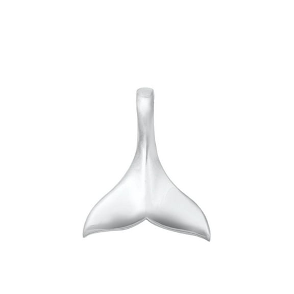 Sterling Silver Whale Tail Pendant Beach Ocean Life Charm .925 New Jewelry Female Unisex