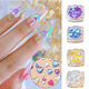 thumbnail image 5 of Lindos encantos de uñas, diamantes de imitación de cristal en forma de corazón de decoraciones de uñas, 5 of 5