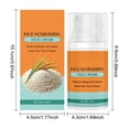 thumbnail image 3 of Fiudx Crema de Arroz, Crema Protectora de La Piel para Nutrición Profunda, Crema Protectora Reafirmante y Reafirmante, Crema Protectora Reparadora de La Piel Dañada, Crema Protectora Hidratante de Ar, 3 of 7