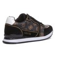 thumbnail image 3 of Guess Agos Women's 4G Logo Lace Up Sneakers In Brown Black Size 9.5, 3 of 6