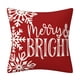 thumbnail image 2 of Fundas de Almohada Navideñas,Adornos Navideños de ,Fundas de Almohada Clásicas de Lino a Cuadros Negros y Rojos para Sofá,Silla,Cama,Hogar(B)(4 piezas), 2 of 5